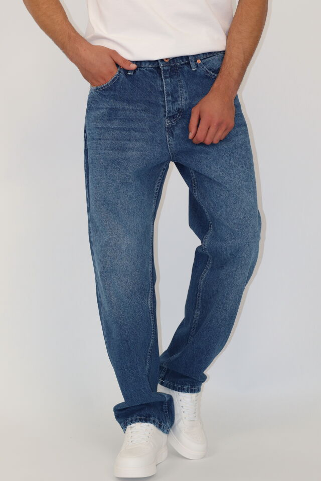 Baggy Fit Yıkamalı Erkek Jean Pantolon | VENTOV