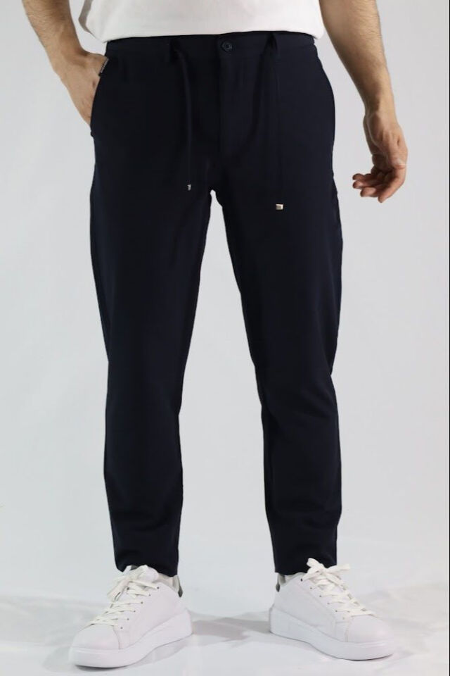 Likralı Slim Fit Erkek Kumaş Pantolon | VENTOV Lacivert - 33