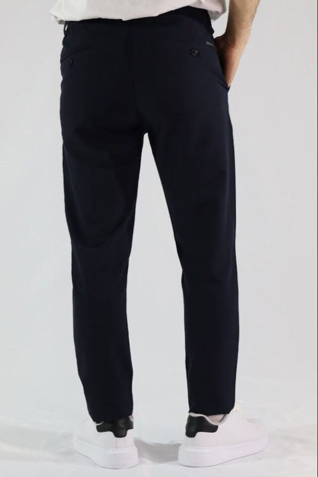Likralı Slim Fit Erkek Kumaş Pantolon | VENTOV Lacivert - 33